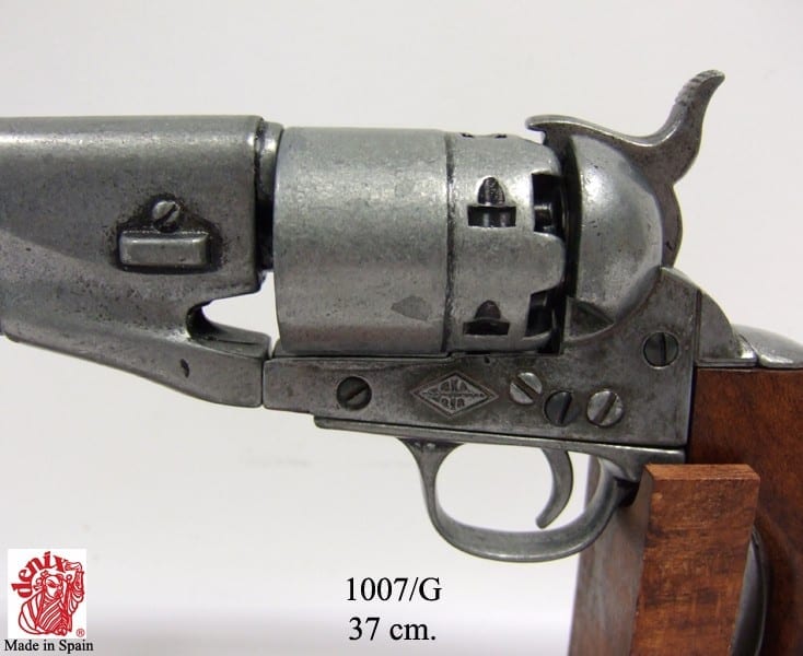 Civil War Gun Metal Grey Replica Revolver - Image 4
