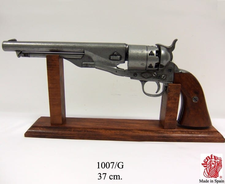 Civil War Gun Metal Grey Replica Revolver - Image 3