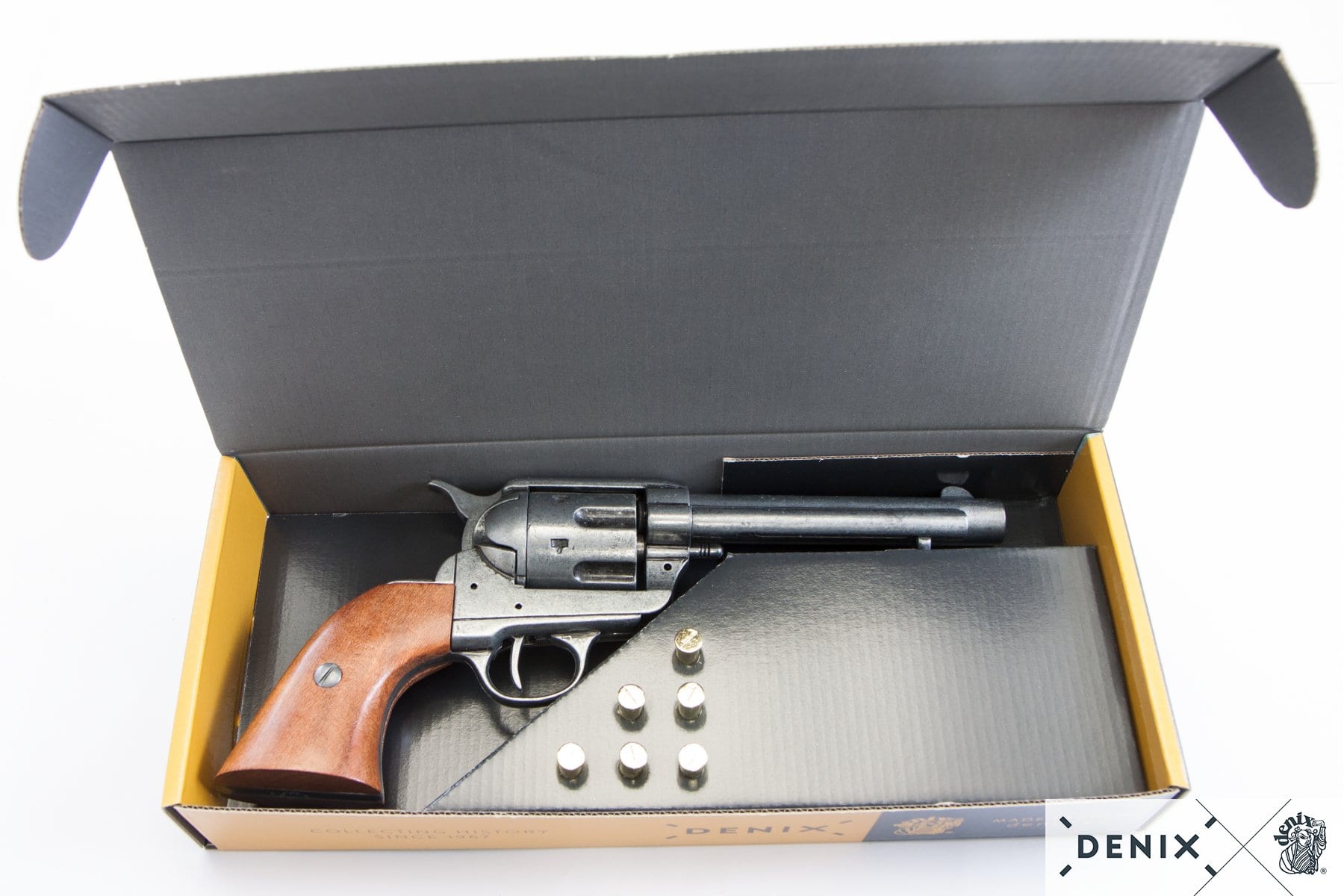 Frontier Gun Metal Finish 5.5" Replica Revolver Gift Box - Image 4