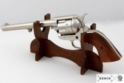 Alternative view of Cavalry Barrel 7.5" Replica Revolver - Nickel Finish