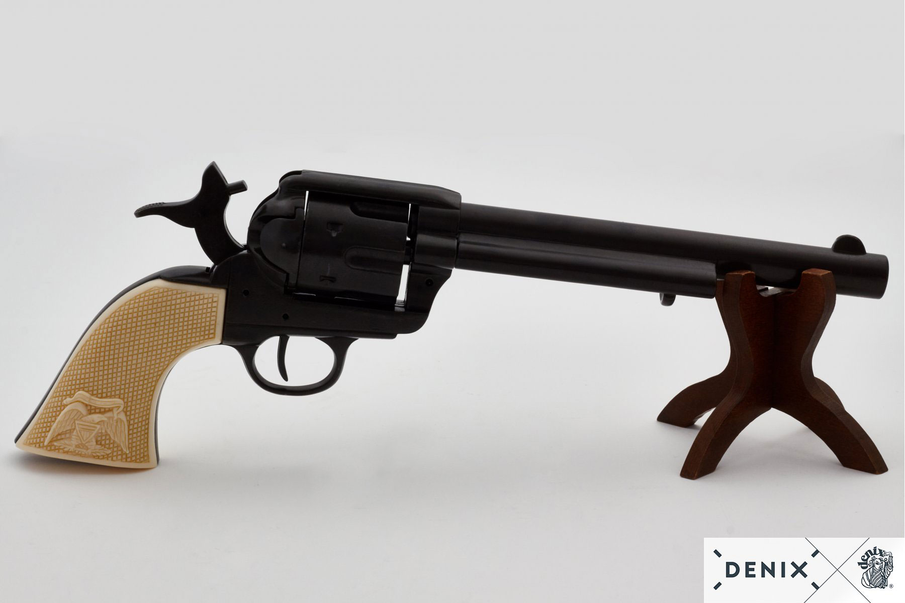 Black Finish Cavalry 7.5" Replica Revolver - Image 5