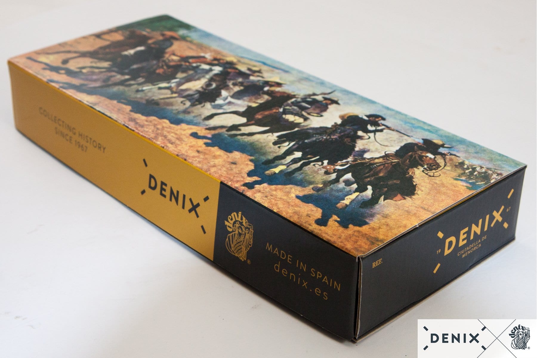 Cavalry Nickel Finish 7" Replica Revolver Gift Box - Image 14