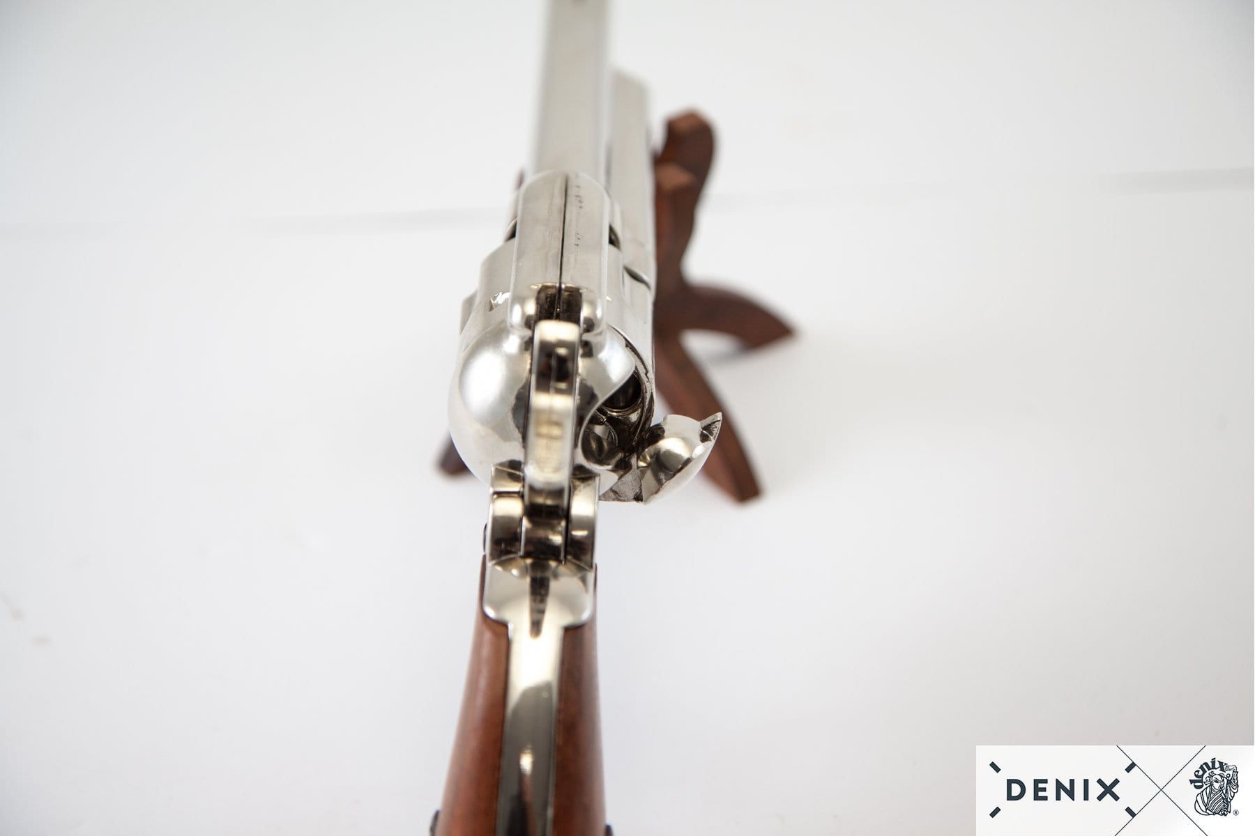 Cavalry Nickel Finish 7" Replica Revolver - Image 4