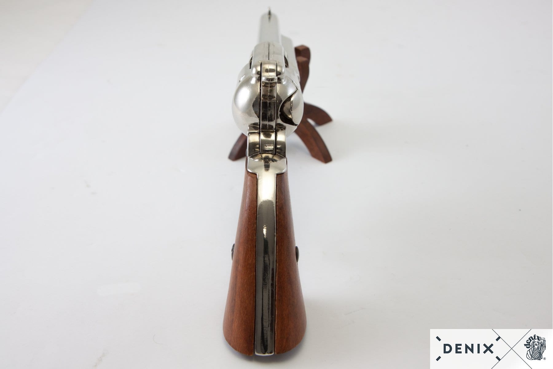 Cavalry Nickel Finish 7" Replica Revolver - Image 3