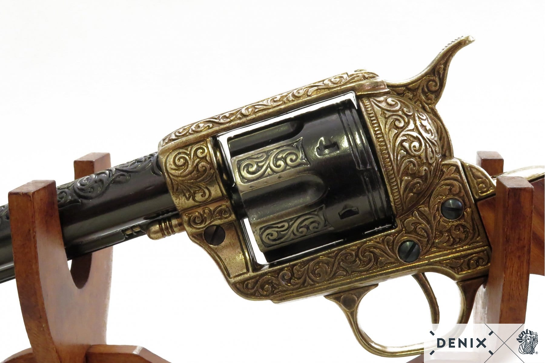 Fast Draw Gold Engraved 4.75" Replica Peacemaker - Image 3
