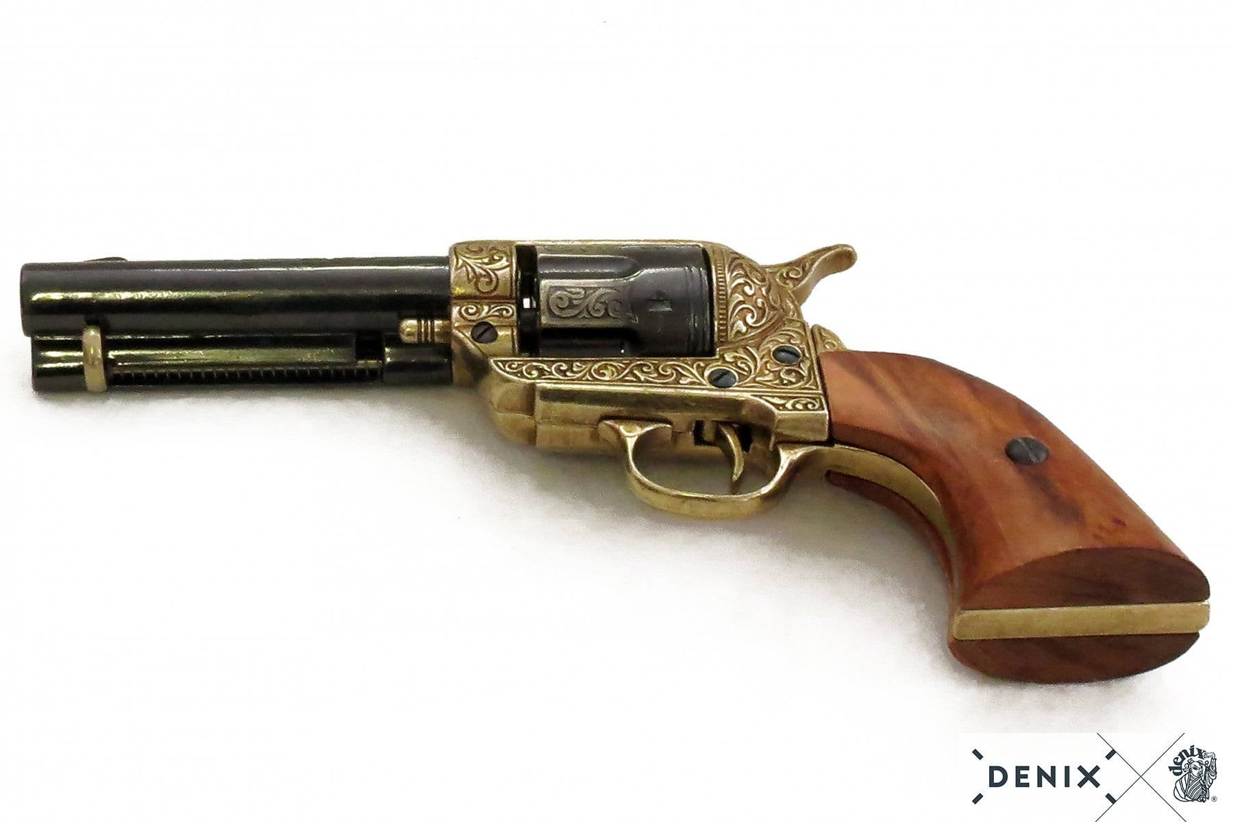 Fast Draw Gold Engraved 4.75" Replica Peacemaker - Image 5