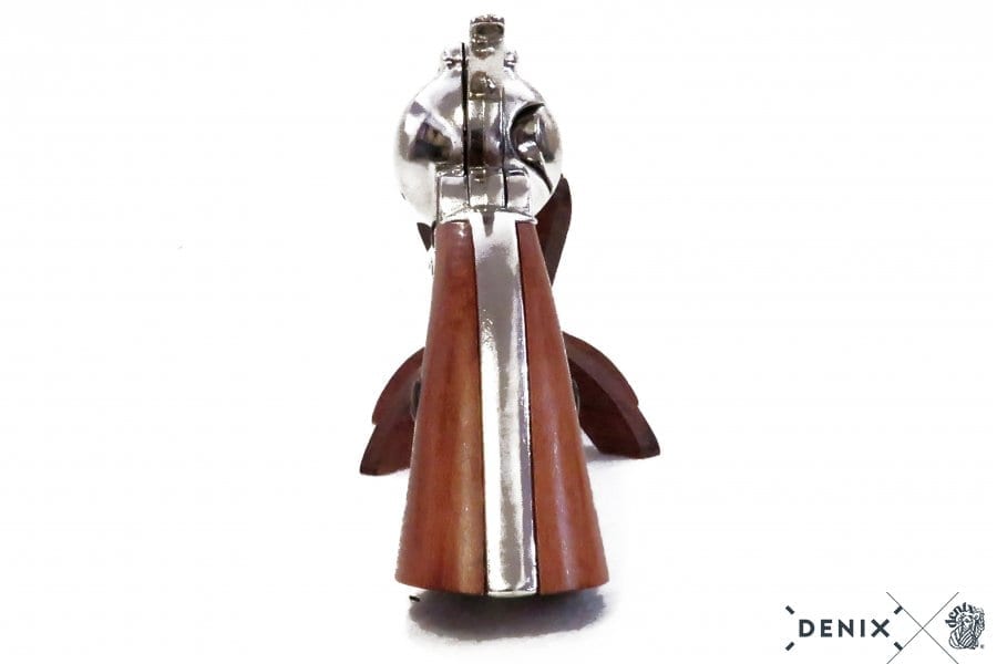 Nickel Finish Frontier 4.75" Replica Revolver - Image 7