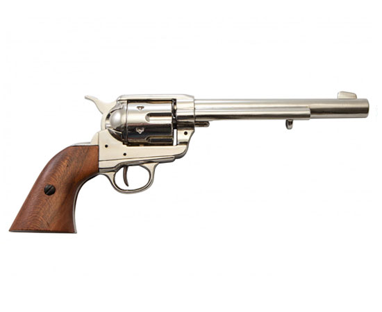 Cavalry Nickel Finish 7" Replica Revolver