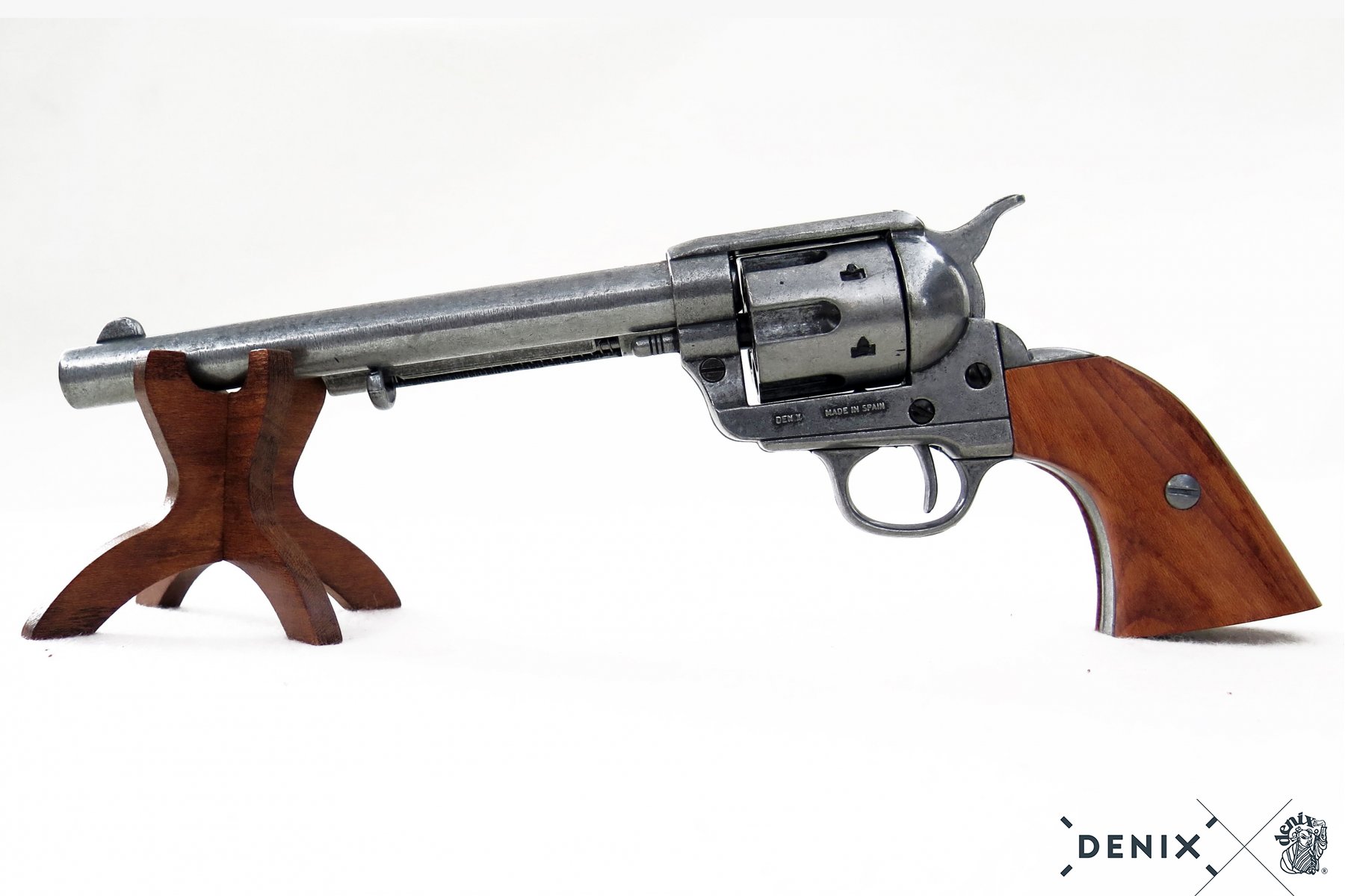 Cavalry Barrel 7.5" Replica Revolver - Gun Metal Finish - Image 7