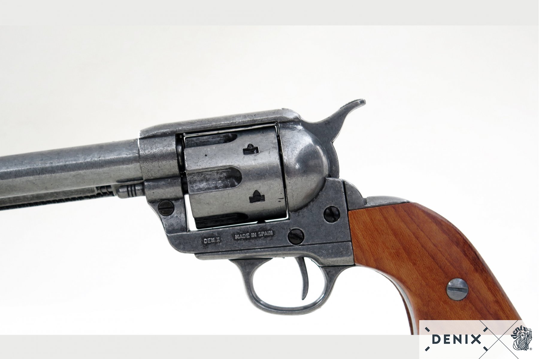 Cavalry Barrel 7.5" Replica Revolver - Gun Metal Finish - Image 6