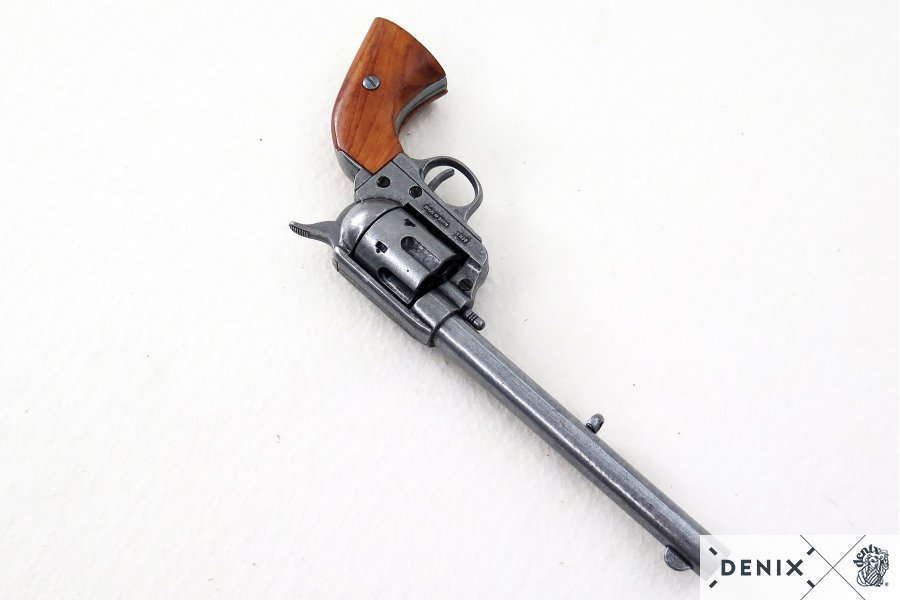 Cavalry Barrel 7.5" Replica Revolver - Gun Metal Finish - Image 5