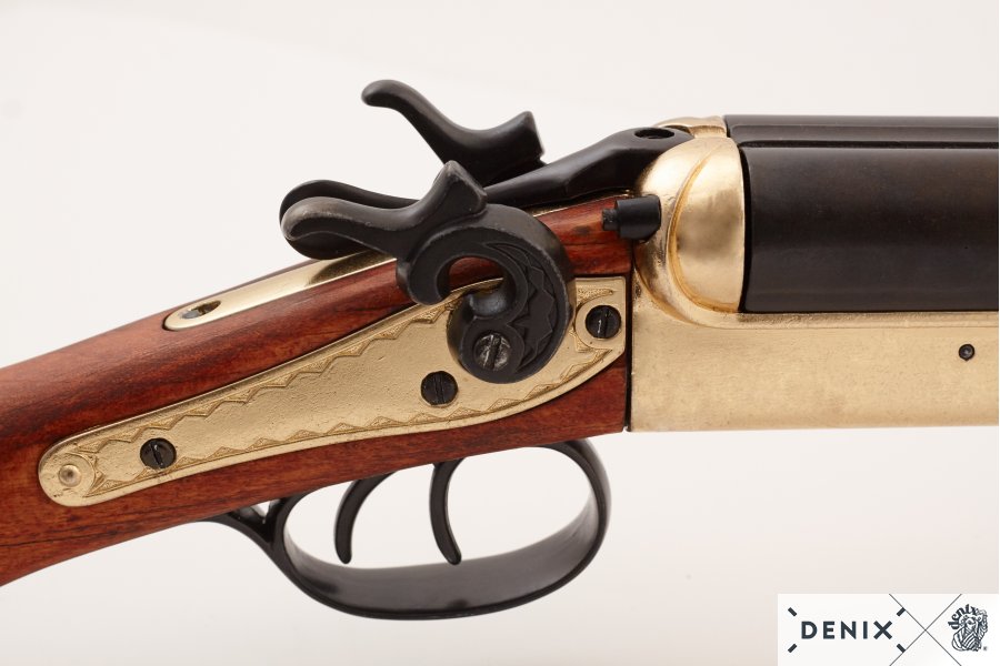 Two-Cannon Clipped Pistol - Brass - Image 4