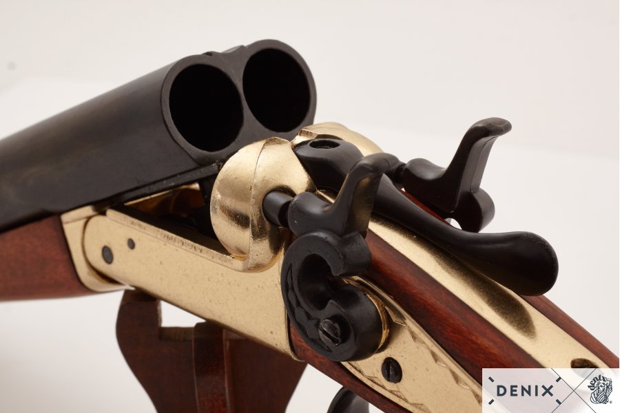 Two-Cannon Clipped Pistol - Brass - Image 5